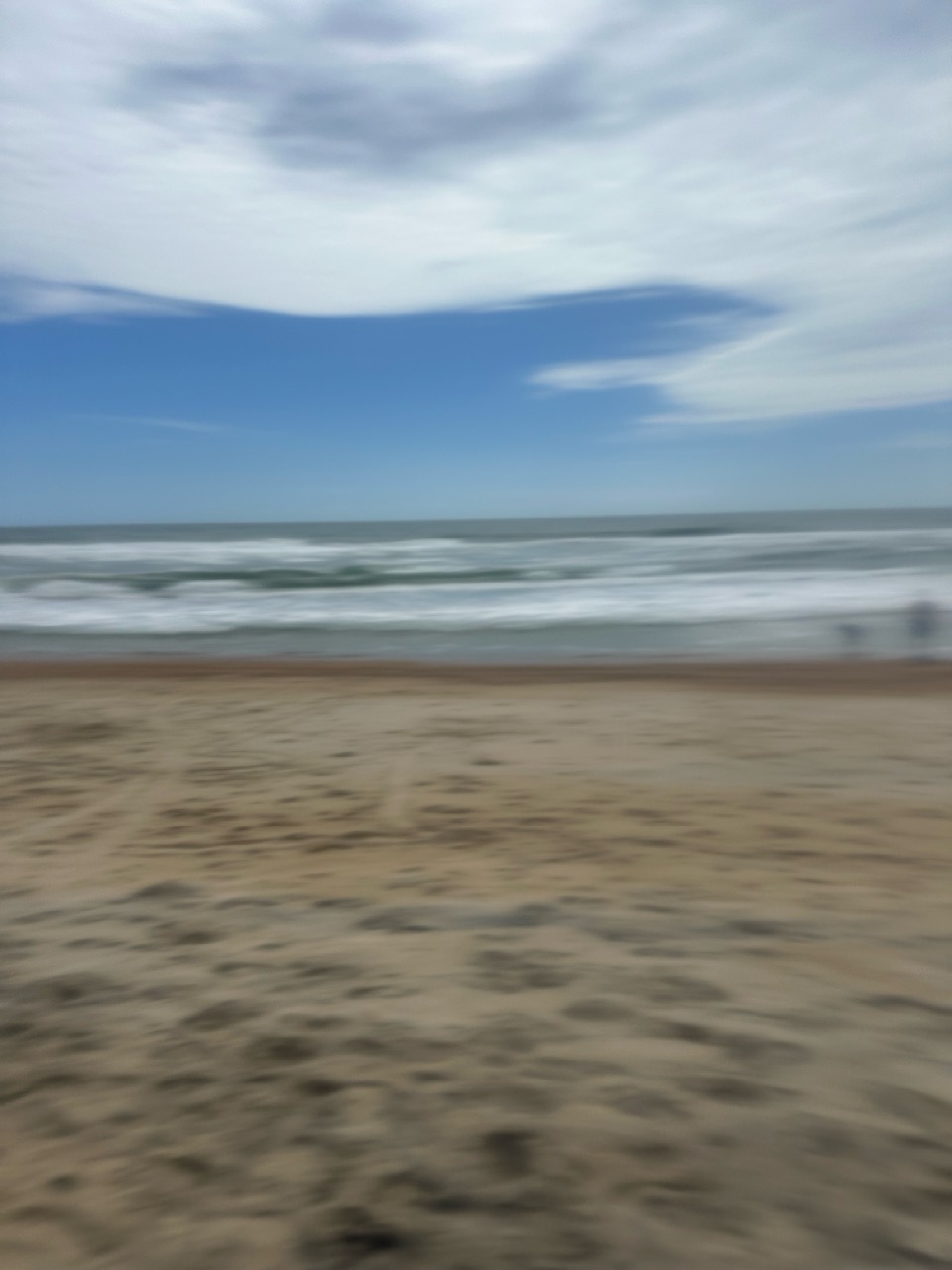 Atlantic surf breaking on the Avon, Hatteras Island beach