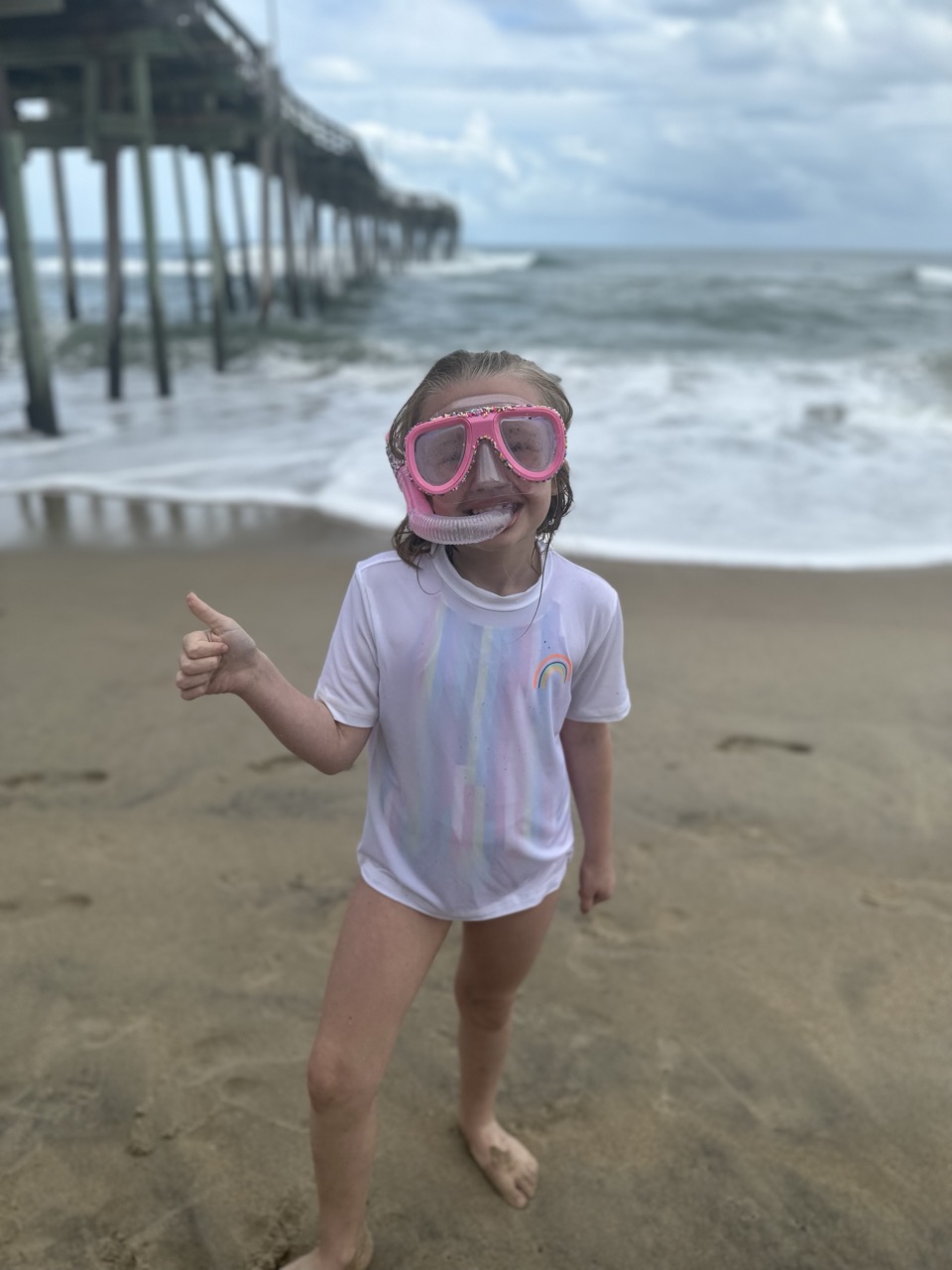 Snorkeling near the Avon Pier beach, Hatteras Island