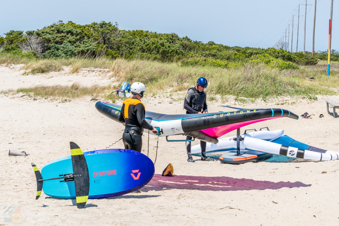 Wing foiling at Canadian Hole