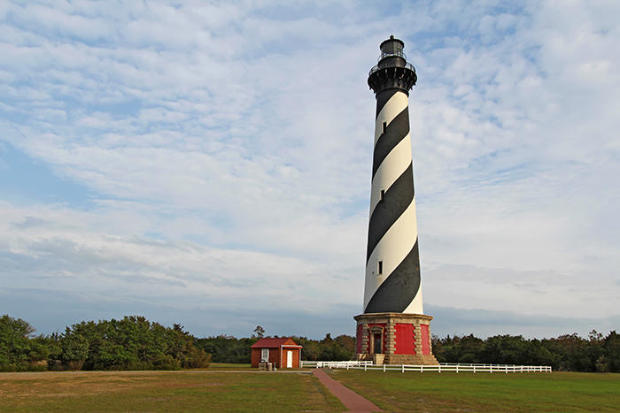 The Cape Hatteras Light Station grounds and keepers' quarters, Buxton, NC