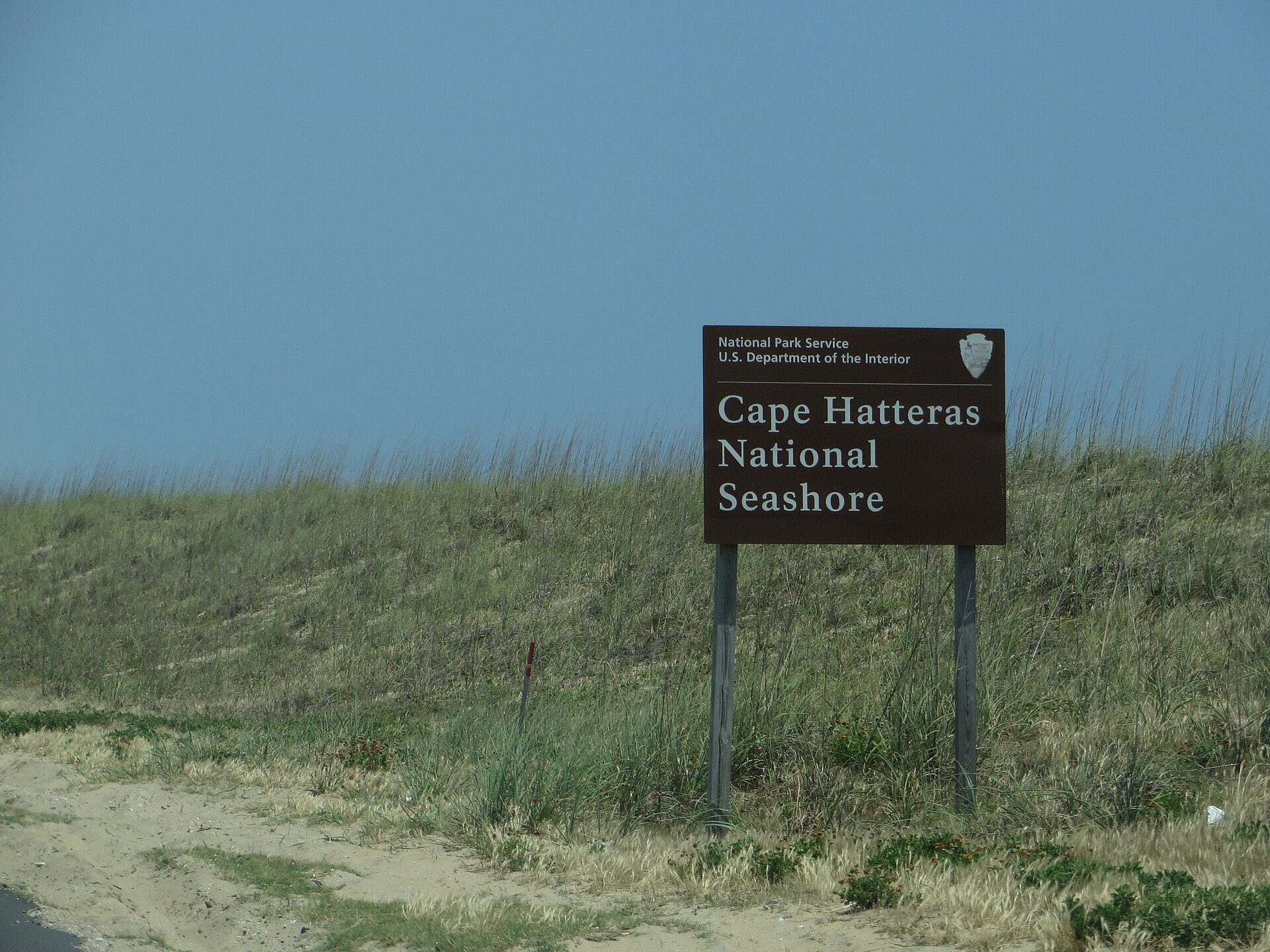 NC Highway 12 running through the dunes of Cape Hatteras National Seashore, Outer Banks