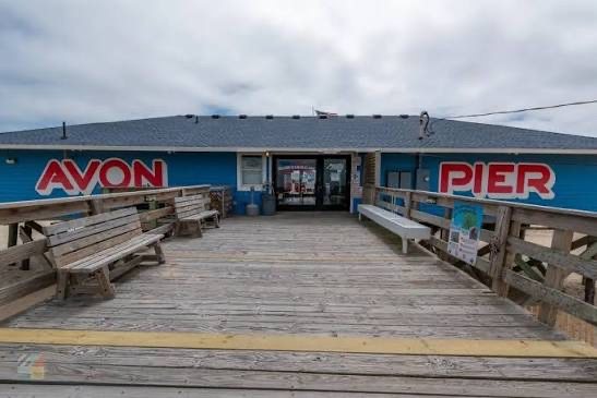 The entrance to Avon Fishing Pier on Hatteras Island